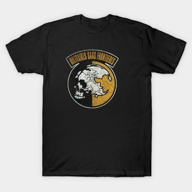 Militaires Sans Frontières (Distressed) - Metal Gear Solid T-Shirt by Taereus